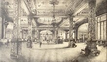 Engraving by Joseph Finnemore of the Baltic Exchange Hall dated 1918 Photo of my engraving of Baltic Exchange London dated 1918.jpg