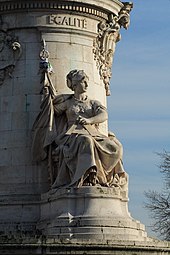 Statue of Equality in Paris as an allegory of equality Place de la Republique - Egalite.jpg