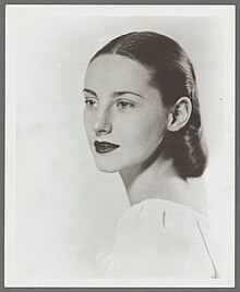 Portrait de Tanaquil Le Clercq (photographie noir et blanc datant de 1950).