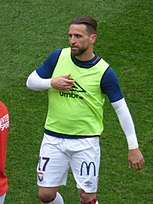 Photo du joueur de football Anthony Gonçalves sous le maillot du SM Caen en 2020.