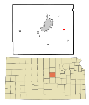 Mapo de Kipp, Kansas.
Kipp situas en la nordokcidentparto de Salakvaĵo-Distrikto.