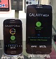 Samsung Galaxy Mega al lado de Samsung Galaxy S3 Mini