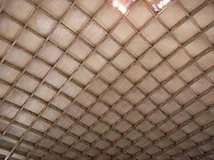 Savill Building roof interior gridshell