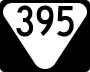 State Route 395 marker