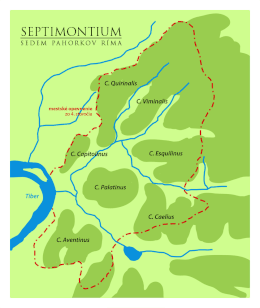 Karta Sedam rimskih brežuljaka