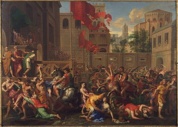 The Rape of the Sabines (midten af det 17. århundrede) af Jacques Stella