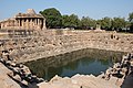 Tempelteich in Form eines Stufenbrunnens in Modhera, Gujarat