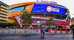 Der Eingangsbereich der T-Mobile Arena