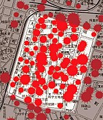 Location of bombs landed during the air raid Taipei bomb.jpg