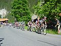 Die Tour de Suisse im Schlussanstieg bei Litzirüti