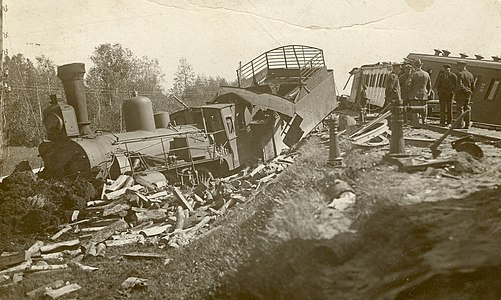 Zugunglück zwischen Võhma und Olustvere