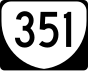 State Route 351 marker