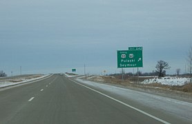 West terminus from WIS 29