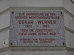 Oskar Werner - Gedenktafel