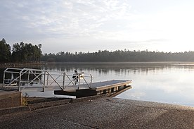 Willow Springs Lake, Arizona - paved boat ramp access