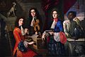 Blaustirnamazone oder Venezuelaamazone Anton Domenico Gabbiani (1652–1726) Portrait of Three Musicians of the Medici Court, circa 1687