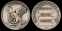 Apollo 11 Flown Silver Robbins Medallion (SN-416).jpg