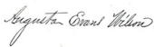 signature d'Augusta Evans Wilson