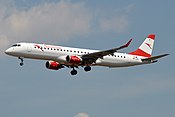 Austrian Airlines, OE-LWJ, Embraer ERJ-195LR (31295991262) (2).jpg