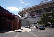 Arizona Stadium, looking towards the east side and the Mirror Lab 2009