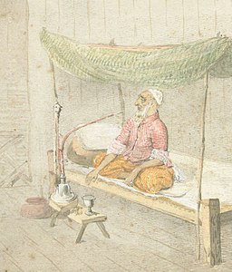 "The King of Delhi". Bahadur Shah II in exile Artist: H G Robley