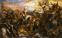 I. Ulászló a várnai csatában, Jan Matejko festménye.