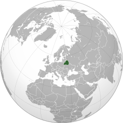 Location of Belarus