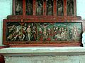 Retable du croisillon nord, panneau peint - Passion du Christ.