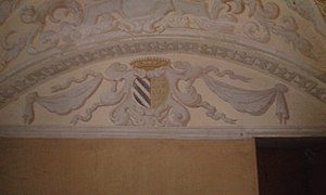 Blason se trouvant dans l'oratoire du château de Charmes.