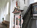Preekstoel in de "Aa kirke" op Bornholm