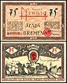 75 Pfennig Notgeldschein von Bremen (1921)