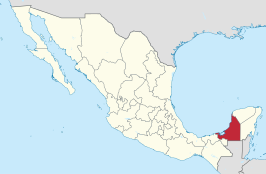 Kaart van Estado Libre y Soberano de Campeche