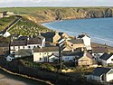 The centre of the village of Aberdaron