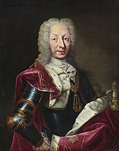 Charles Emmanuel III of Sardinia, who entered the war by the September Treaty of Worms Clementi - Charles Emmanuel III in armour.jpg