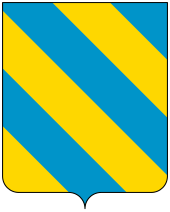 Coat of Arms of the Montefeltro family Coat of arms of the House of Montefeltro.svg