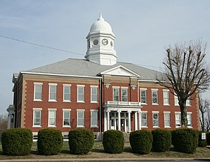 Das Ballard County Courthouse in Wickliffe, seit 1980 im NRHP gelistet[1]