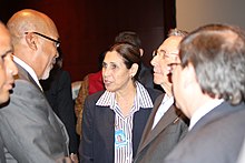 Desi Bouterse (left) and Raul Castro (right) at a CARICOM meeting (2011) Desi Bouterse & Raul Castro.jpg