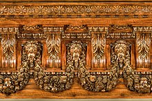 The ornate wooden cornice of the Map Division Details of cornice in N.Y. Public Library - Map Division.jpg