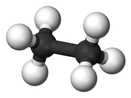 modello tridimensionale di una molecola di etano