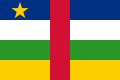 Bandera de la República centroafricana.
