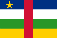 Den centralafrikanske republiks flag