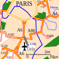 Carte de l'Autoroute A106