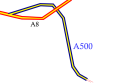 (Fake SVG) Carte de l'Autoroute A500