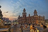 Multan Ghanta Ghar was built in the Indo-Saracenic style, in 1884.