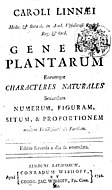 Титульный лист второго издания «Genera Plantarum»