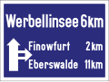 Hauptschild – Autobahnausfahrt-Vorwegweiser (1936)