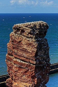 Lo faralyon Lange Anna, dens l’ilâda d’Hèligoland (Schleswig-Holstein). (veré dèfenicion 3 093 × 4 640*)