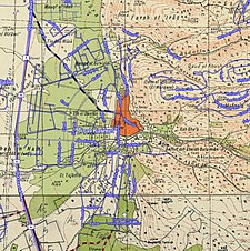 Серия исторических карт района Аль-Тира, Хайфа (1940-е годы с современным наложением) .jpg