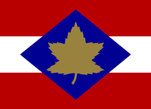 The formation sign used to identify vehicles associated with corps-level units. II Canadian Corps formation sign.png
