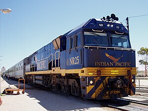 Indian Pacific Locomotive. Cook. SA